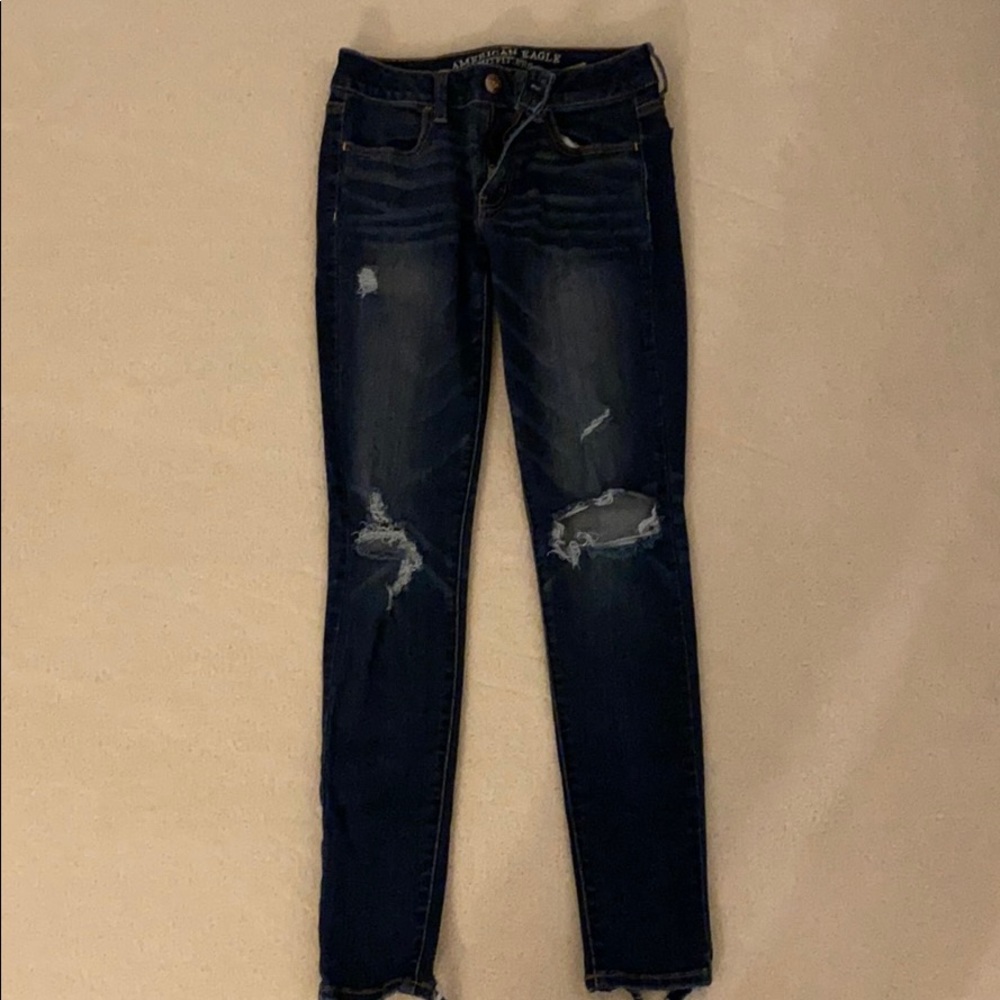 skinny ripped jeans!